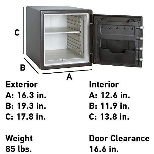 SentrySafe SF123ES Fireproof Safe with Digital Keypad 1.23 Cubic Feet