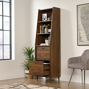 Sauder Narrow Bookcase/ Bookshelf, Grand Walnut Finish - Harvey Park