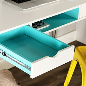 Accent 48-inch Color Desk - Aqua Blue