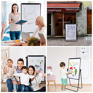 Dry Erase Board with Stand, Double Sided Magnetic Whiteboard with Stand, 36 x 24 Inch Portable Whiteboard with Height Adjustable