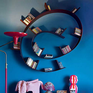 Kartell Bookworm Opal Cobalt Blue Bookshelf with 11 bookends