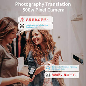 Language Translator Device Offline Translator Device Two Way Instant Voice Translator Support 106 Languageswith Camera Translation for Travelling Abroad Learning Shopping Business Chat Shopping Black