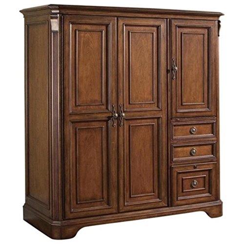Hooker Furniture Brookhaven Computer Cabinet in Clear Cherry