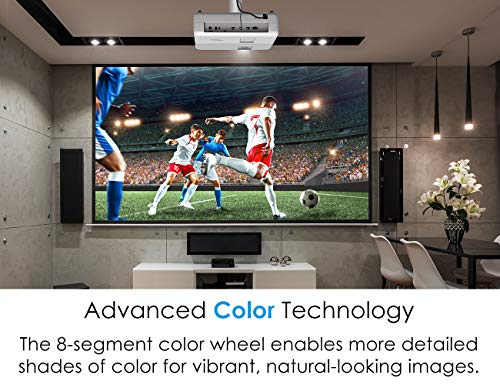 Optoma UHD52ALV True 4K UHD Smart Projector | Super Bright 3500 Lumens | HDR10 + HLG Support | Works with Alexa and Google Assistant | Voice Command | Support IFTTT, Black