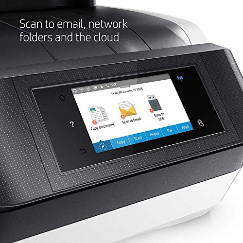 HP OfficeJet Pro 8720 All-in-One Wireless Printer, HP Instant Ink & Amazon Dash Replenishment ready - White (M9L75A)