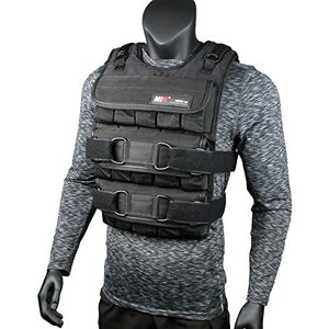miR PRO Weighted Vest with Zipper Option 45lbs - 90lbs (60LBS, Standard)