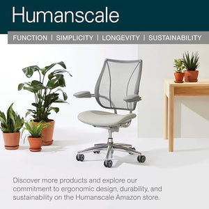 Humanscale Liberty Task Ergonomic Office Chair with Form Sensing Mesh and Automatic Recline