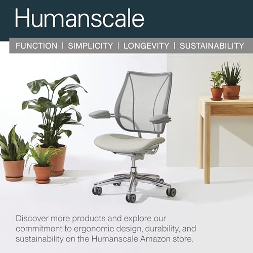 Humanscale Liberty Task Ergonomic Office Chair with Form Sensing Mesh and Automatic Recline