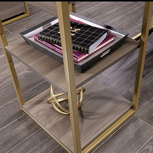 Sauder 423302 International Lux L-Desk, Diamond Ash Finish