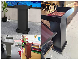 MObyat Lectern Podium Stand with Extra Storage Room & Drawer - College/Classroom/Churches/Teachers Lecterns