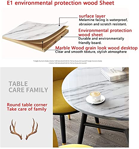 AkosOL Office Table and Chair Set - Modern Business Dining Furniture (Green 80cm)