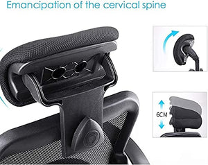 None Office Chairs Breathable Mesh Multi-Functional Ergonomic Rotating Recliner