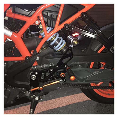 TAKENE Adjustable Rider Rear Sets for RC125 RC200 RC390 2014-2021 (Orange)