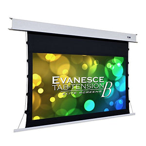 Elite Screens Evanesce Tab-Tension B, 120-inch Diagonal 16:9, 4K / 8K HD Ready, Recessed in-Ceiling Electric Tab Tensioned Projector Screen, Matte White Projection Screen Surface, ETB120HW2-E8