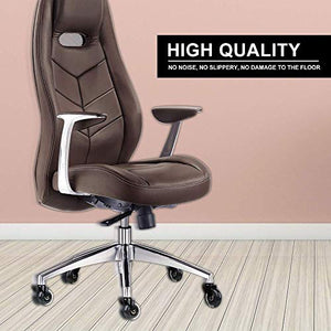 AuLYn 5pcs Heavy Duty Office Chair Casters for Hard Floors