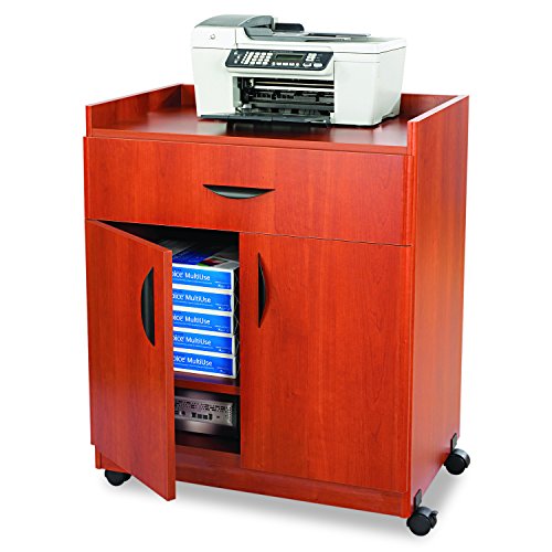 Safco Products 1852CY Deluxe Mobile Machine Stand, Cherry