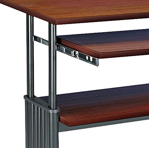 Safco Products 1929CY Muv 35-49" H Stand-Up Desk Adjustable Height Computer Workstation with Keyboard Shelf, Cherry