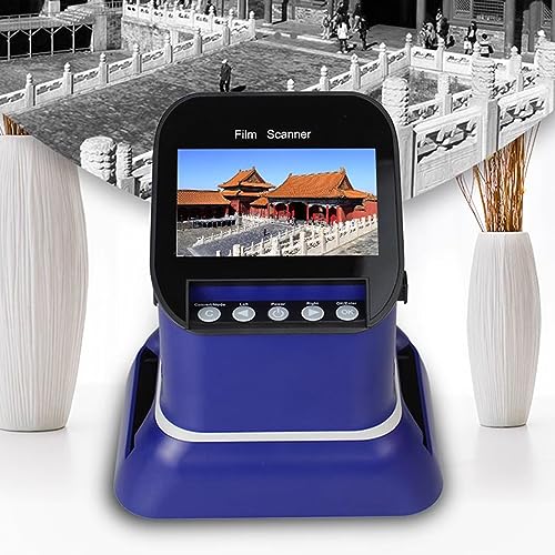JYSWDZ Digital Film and Slide Scanner with 4.3" Display, Converts 35mm Film & Slide to Digital JPEG