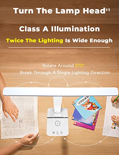 Table Lamp Charging Stepless Dimmable Touch Foldable Desk Lamp Reading Eye Protect Study Night Light (OneColor 10W)