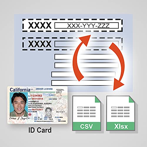 Plustek Duplex Driver License & ID Card Scanner - Auto ID Data Extraction & Age Verification (Windows)