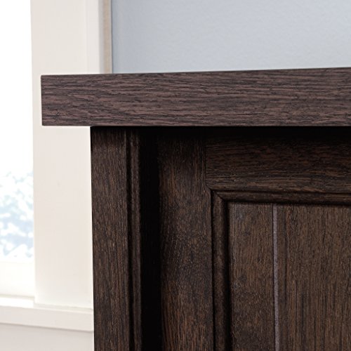 Sauder 422984 Costa Credenza, L: 65.12" x W: 21.89" x H: 30.00", Coffee Oak Finish