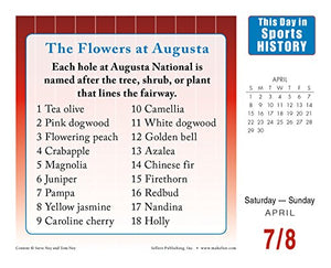 This Day in Sports History 2018 Calendar: Historic Events and Time-Honored Traditions