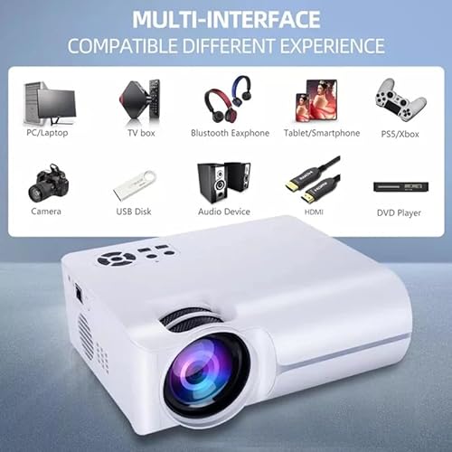 BAILAI Projector 1080P Smart TV Portable Home Theater Cinema Battery Sync Phone LED Projector