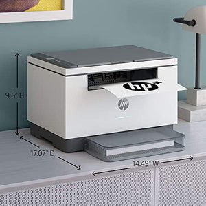 HP Laserjet MFP M234dwe Wireless Black and White Printer, Print Scan Copy Fax, 6 Months Free HP+ Instant Ink (6GW99E) Ahaghug Printer Cable.