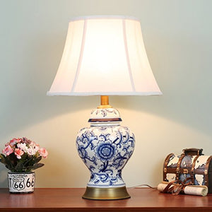 505 HZB Modern Bedroom Bedside Lamp Ceramic Room Desk Lamp