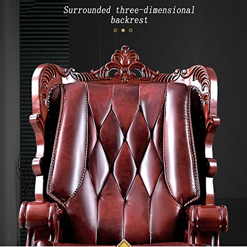CBLdF Ergonomic Leather Boss Chair with Footrest, High Back Executive Office Chair