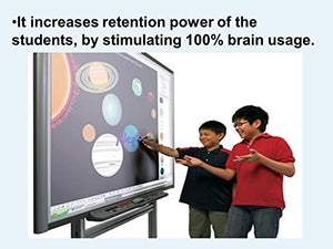 77" Interactive whiteboard with Projector Bundle for Classroom (Plug and Play)