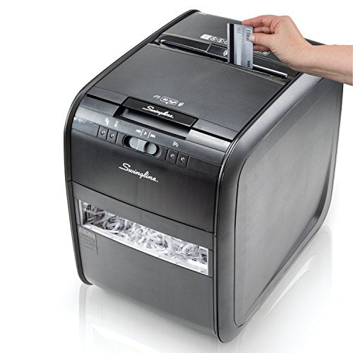 Swingline Paper Shredder, Auto Feed, 80 Sheet Capacity, Cross-Cut, 1 User, Personal, Stack-and-Shred 80X (1757574)