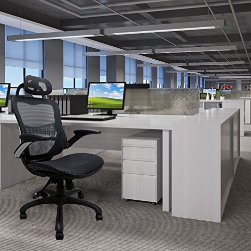 Komene Ergonomic Chairs for Office &Home: Passed BIFMA/SGS Weight Support Over 300Ibs,The Most Comfortable Mesh Cushion&High Back-Adjustable Headrest Backrest,Flip-up Armrests,360-Degree Swivel Chairs