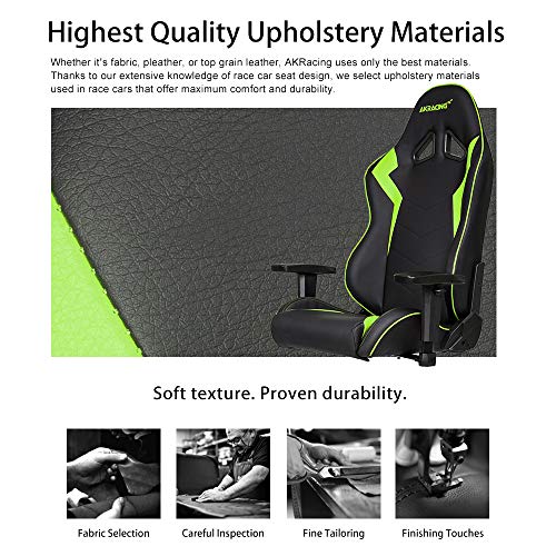 AKRacing Core Series SX Gaming Chair with High Backrest, Recliner, Swivel, Tilt, Rocker and Seat Height Adjustment Mechanisms with 5/10 Warranty - Green