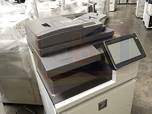 Sharp MX-M754N Monochrome Copier Printer Scanner All-in-One MFP - 11x17, 12x18, 75ppm, Wireless, USB, 2 Trays, Tandem Tray, Center Exit Tray, Cabinet