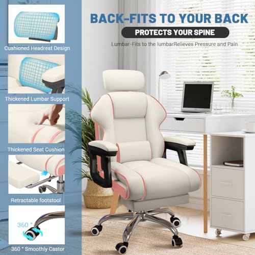 XUEGW Executive Computer Chair with Adjustable Height and Ergonomic Design
