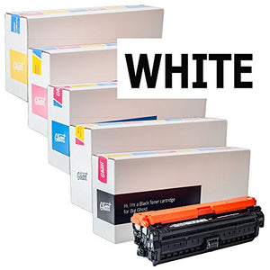 Ghost White Individual Toner Cartridges for HP Color LaserJet CP5225dn Printer