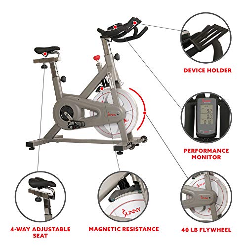 Sunny Health & Fitness Synergy Magnetic Indoor Cycling Bike Synergy Pro