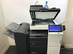 Konica Minolta Bizhub 454e Black & White Copier Printer Scanner Fax Finisher