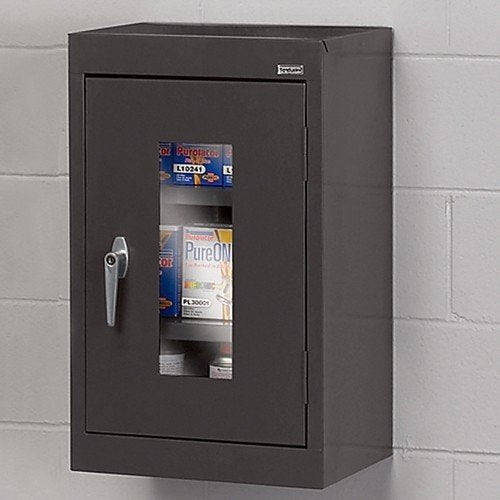 See-Thru Clearview Wall Cabinet in Charcoal
