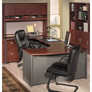 Bush Business Series C 4-Piece U-Shape Office Desk in Hansen Cherry