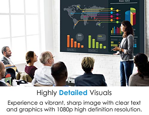 Optoma EH412ST Short Throw 1080P HDR Professional Projector | Super Bright 4000 Lumens | Business Presentations, Classrooms, or Meeting Rooms | 15,000 hour lamp life | Speaker Built In | Portable Size