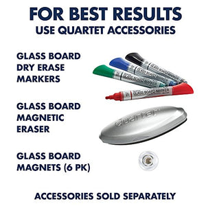 Quartet Glass Whiteboard, Magnetic Dry Erase White Board, 4' x 3', Infinity, White Surface (G4836W)