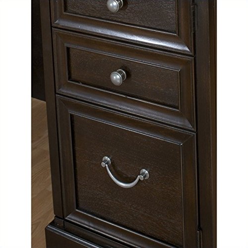Beaumont Lane Double Pedestal Desk in Espresso