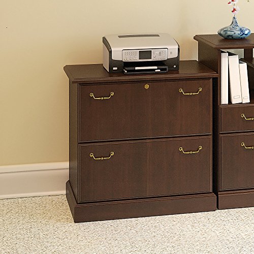 Bush Lateral File, 29-1/2-Inch by 23-1/8-Inch by 30-Inch, Mocha Cherry