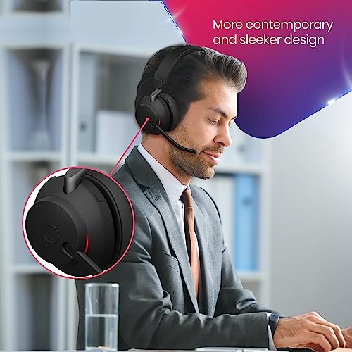 Global Teck Worldwide Jabra Evolve2 65 Wireless Headset USB Stereo MS with Bluetooth Dongle