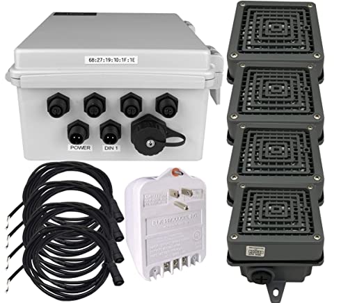 Netbell Linortek Netbell-4-4Buz TCP/IP Network Bell Controller with 4 Extra Loud Buzzers