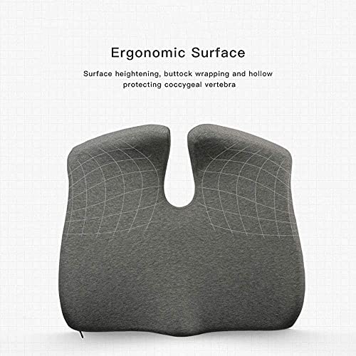 Sicunang Memory Foam Seat Cushion | Relief for Office Chair & Car Seat - Sciatica & Back Pain Support