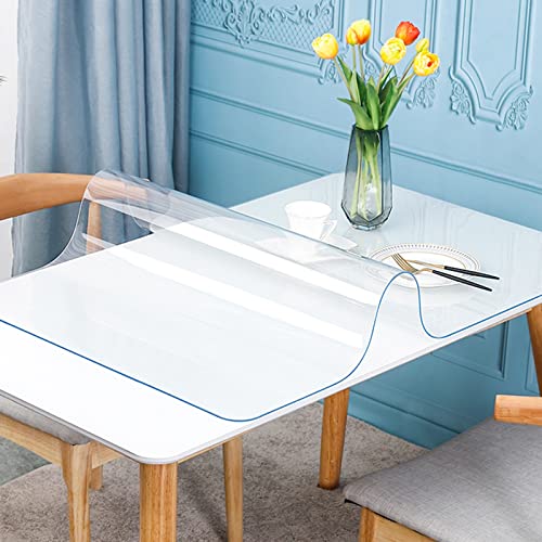 JYDQM Clear Vinyl Plastic Floor Runner Protector Pad - Anti-Slip Waterproof Eco-Friendly Mat (1.5x7m)
