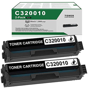 2 Pack Black High Yield C320010 Toner Cartridge Compatible Replacement for Lexmark C3224dw C3326dw MC3224dwe MC3224adwe MC3326adwe Printer